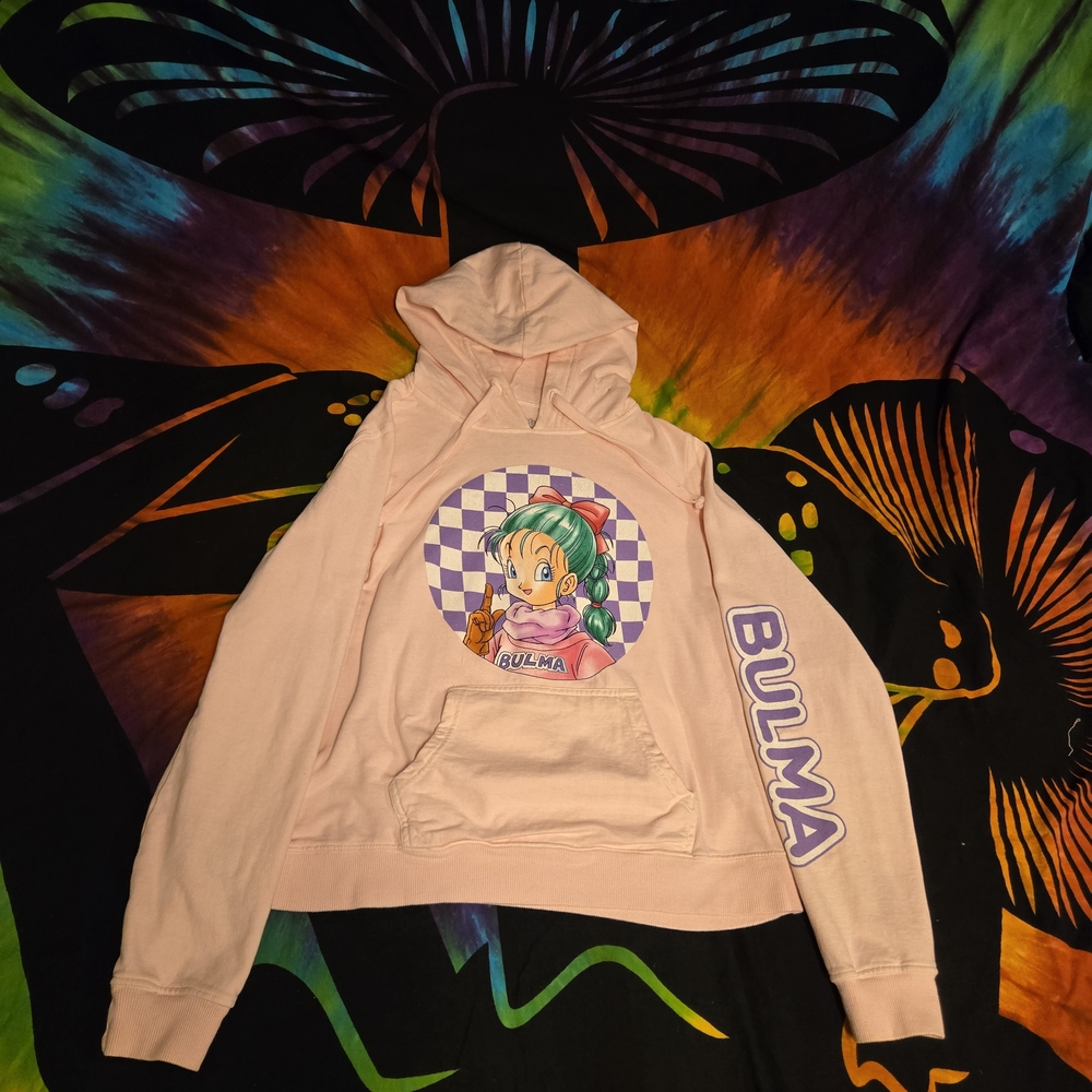 Pink Bulma Dragonball Hoodie